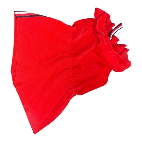 Tommy Hilfiger Red Jumpsuit with Asymmetrical Neckline and Ruffle NWOT - Picture 5 of 5